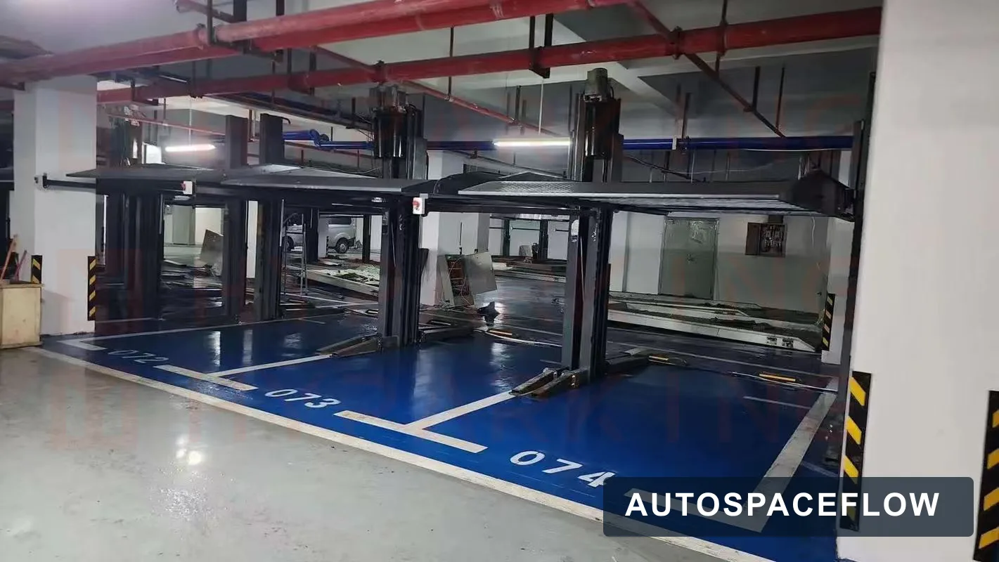 PJS parking lift installation