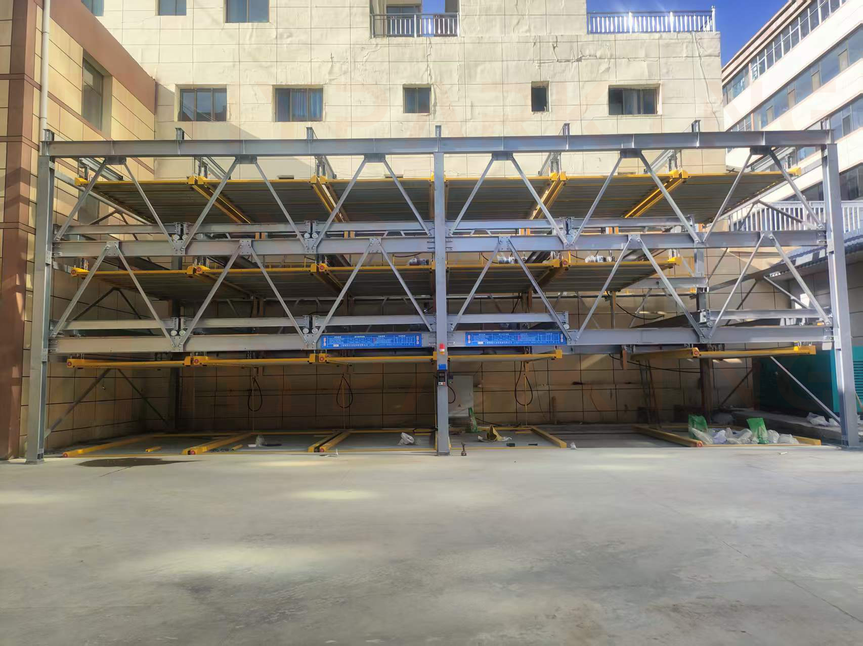 Multi-level automated parking system application